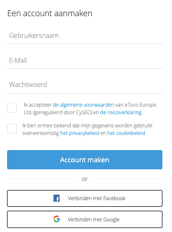 ico crypto account aanmaken etoro