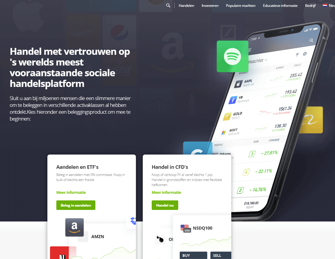 aandeel ease2pay etoro homepage