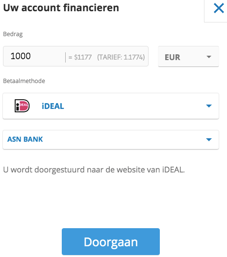 welke crypto kopen: geld storten etoro