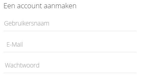 account aanmaken 500 euro investeren