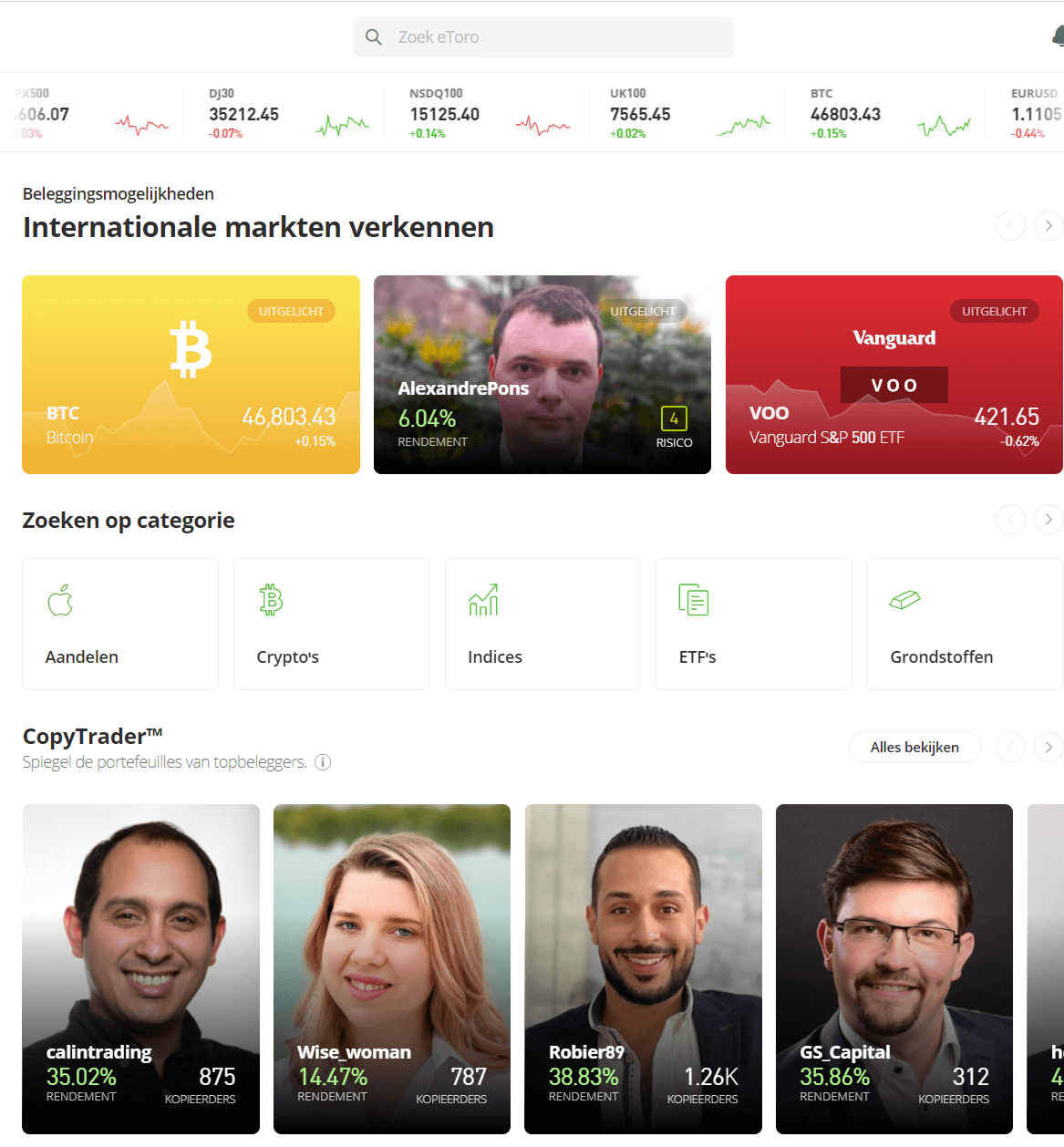 kleine crypto met potentie 2024 - etoro