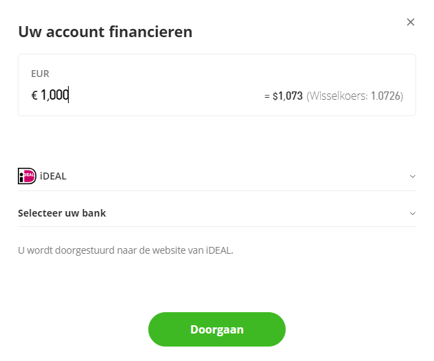 Bitcoin account financieren