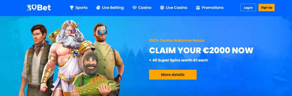 30Bet casino zonder Cruks
