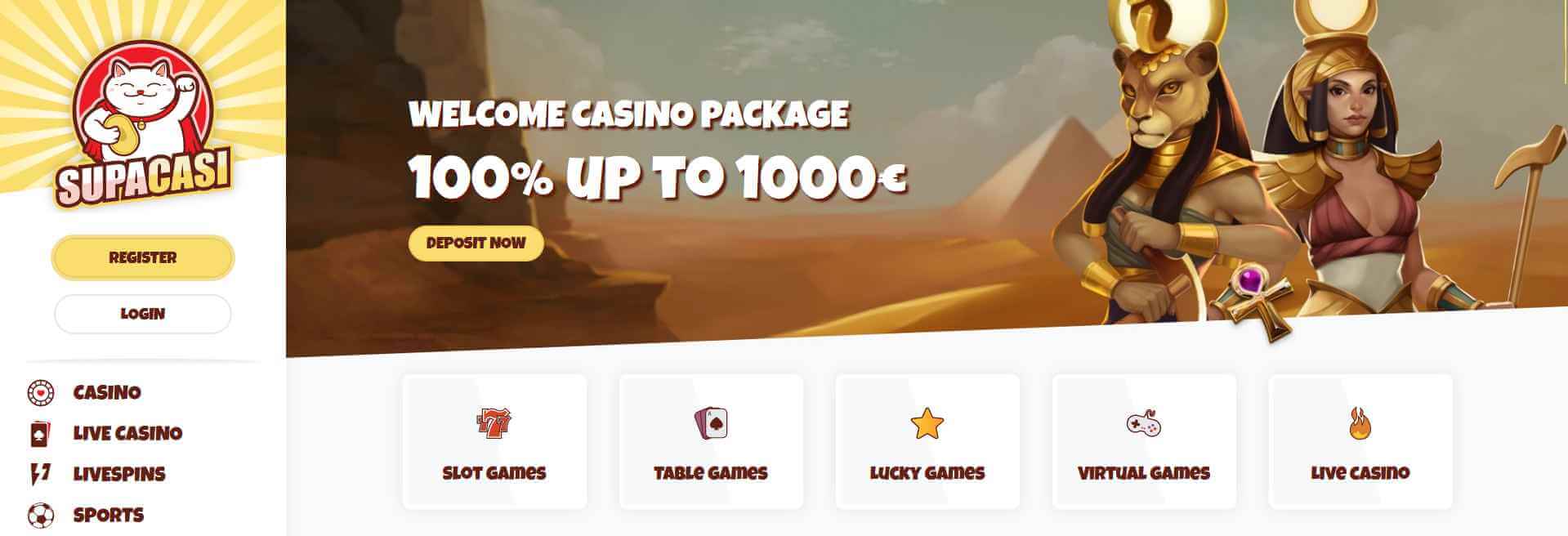 Supacasi casino zonder Cruks